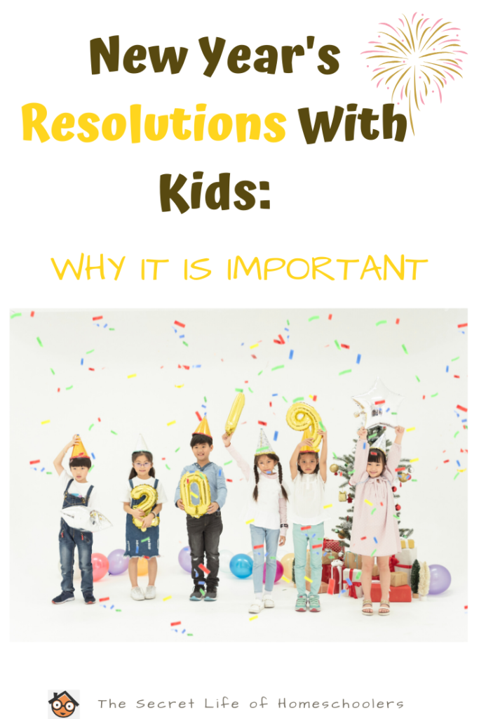 New Year's Resolution with kids, goal setting with kids