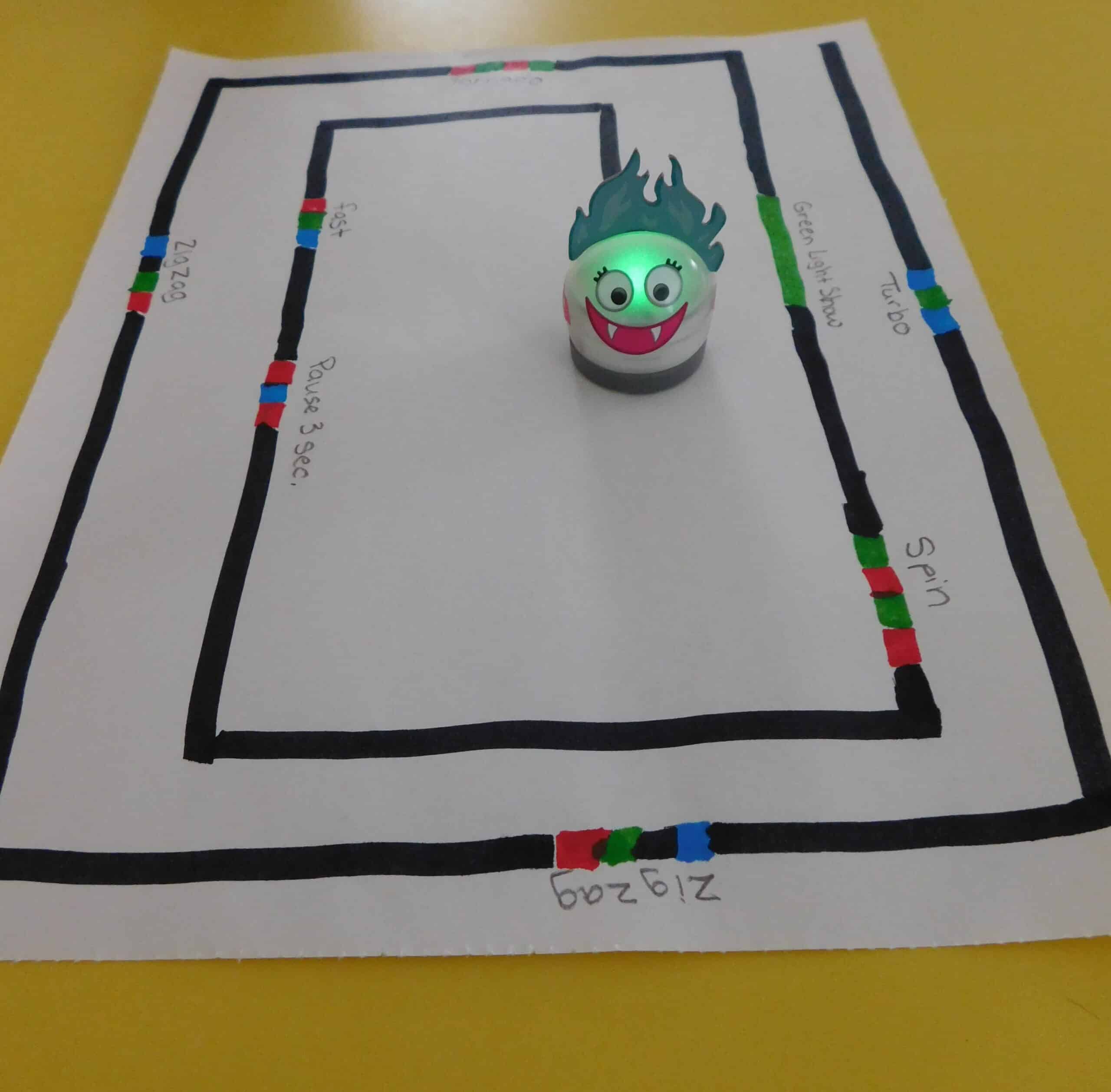 Ozobot in action – The Secret Life of Homeschoolers