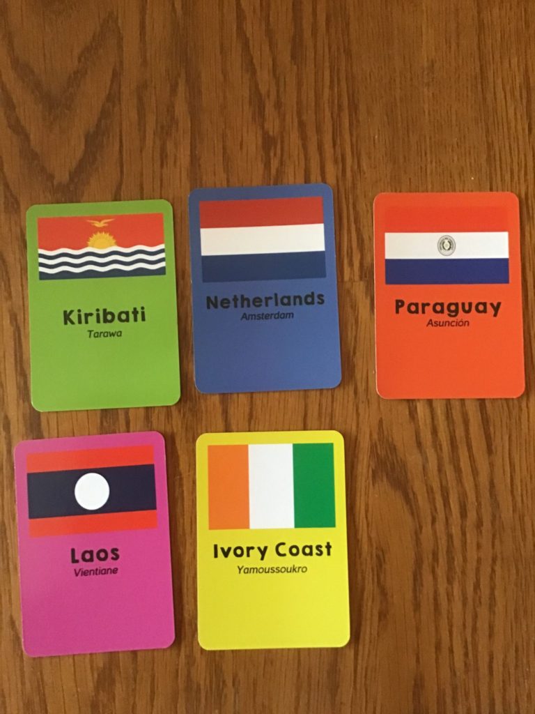 Geography game for homeschool