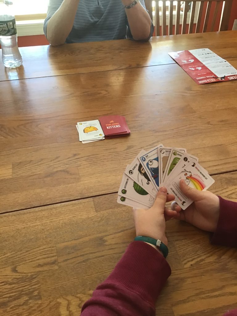 Exploding kittens card game