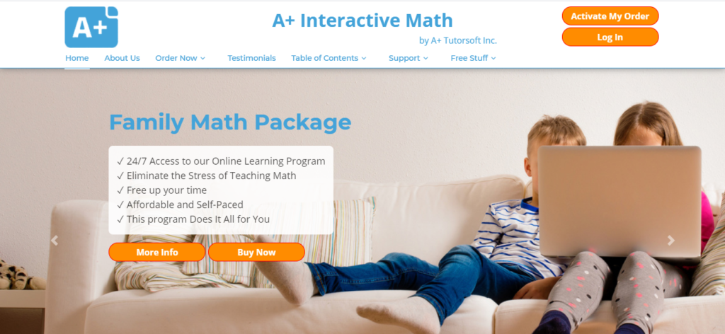 online math program, homeschool math program