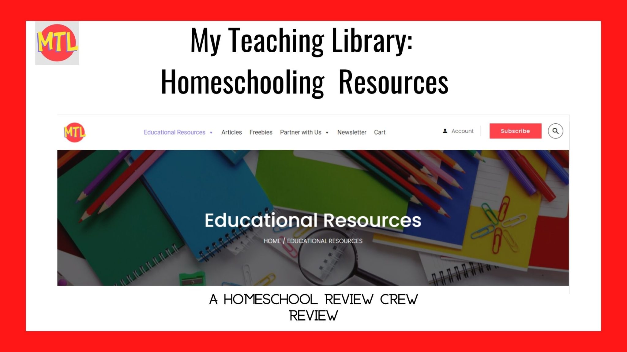 Read more about the article Homeschooling Resources- My Teaching Library