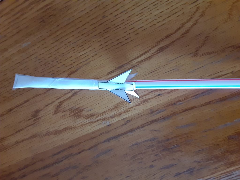 straw rocket STEM Project