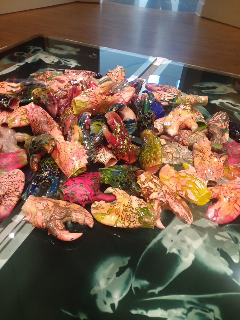 Homeschool art ideas, Farnsworth Museum glass lobster claws
