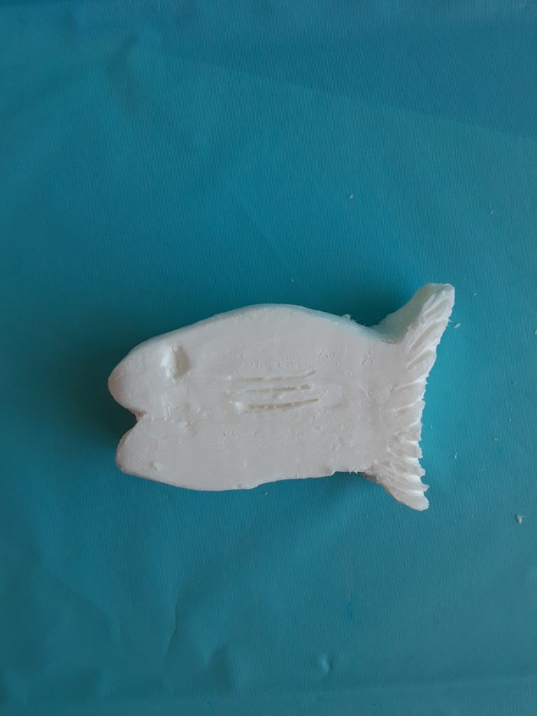 soap carving of a fish