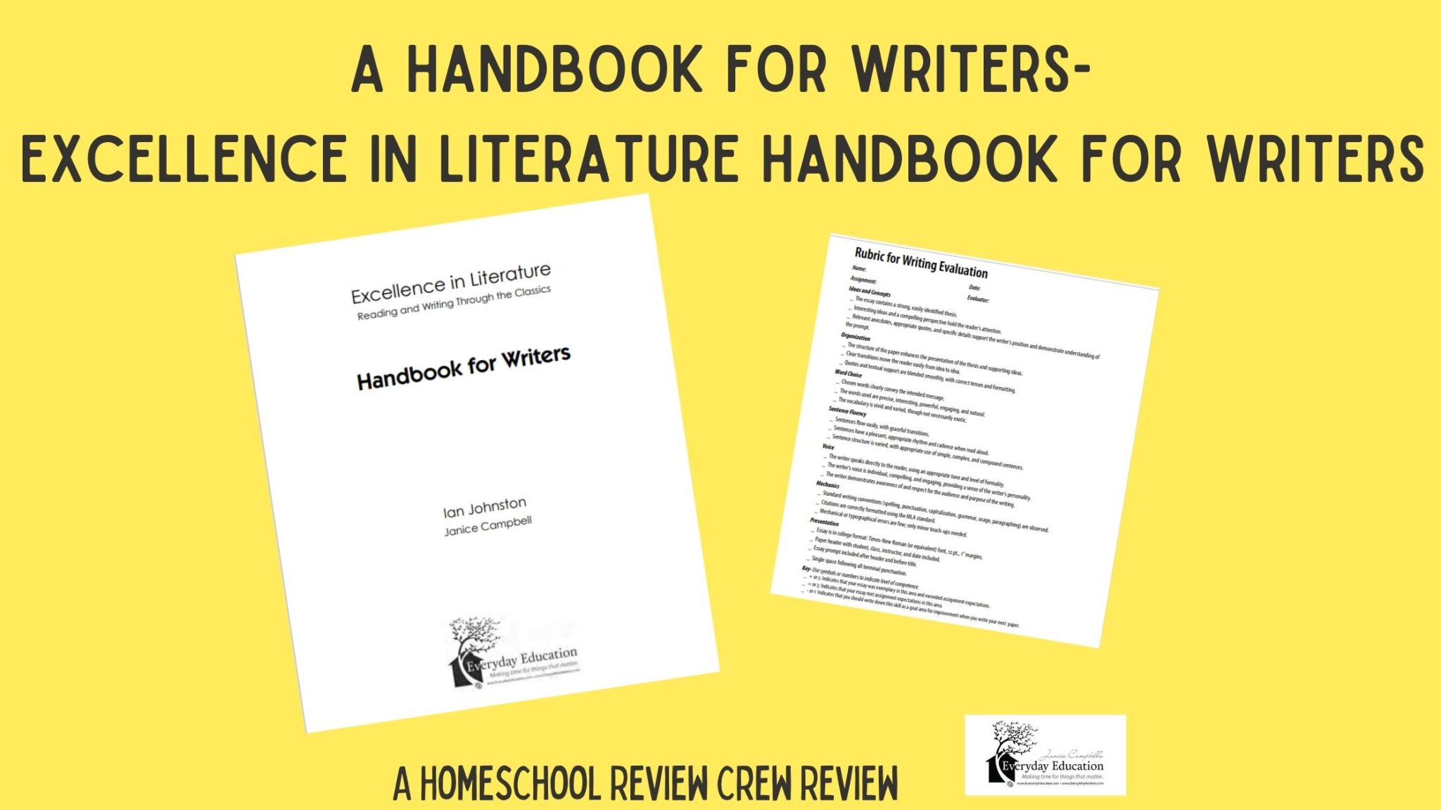 You are currently viewing A Handbook for Writers- Excellence in Literature Handbook for Writers Review
