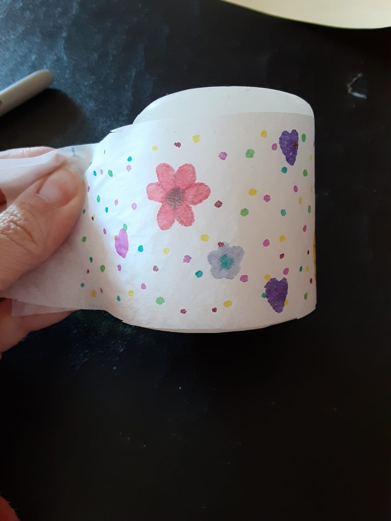 Mother's Day craft for kids, decorating candle  