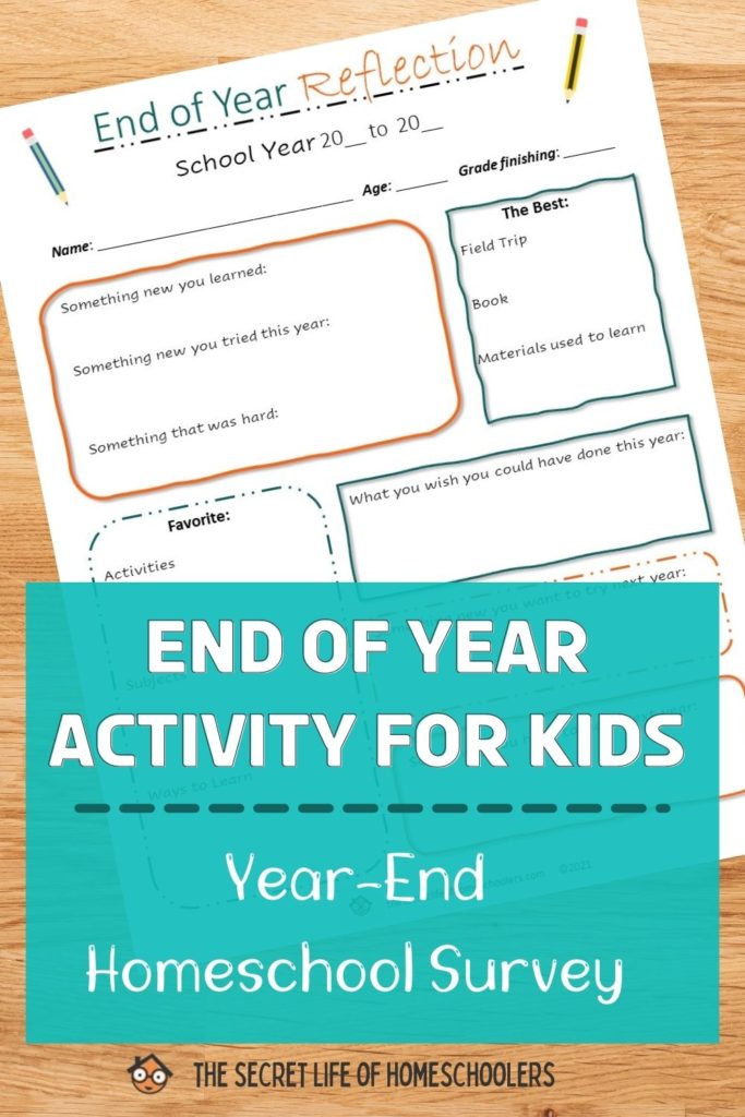 end of year activity to download