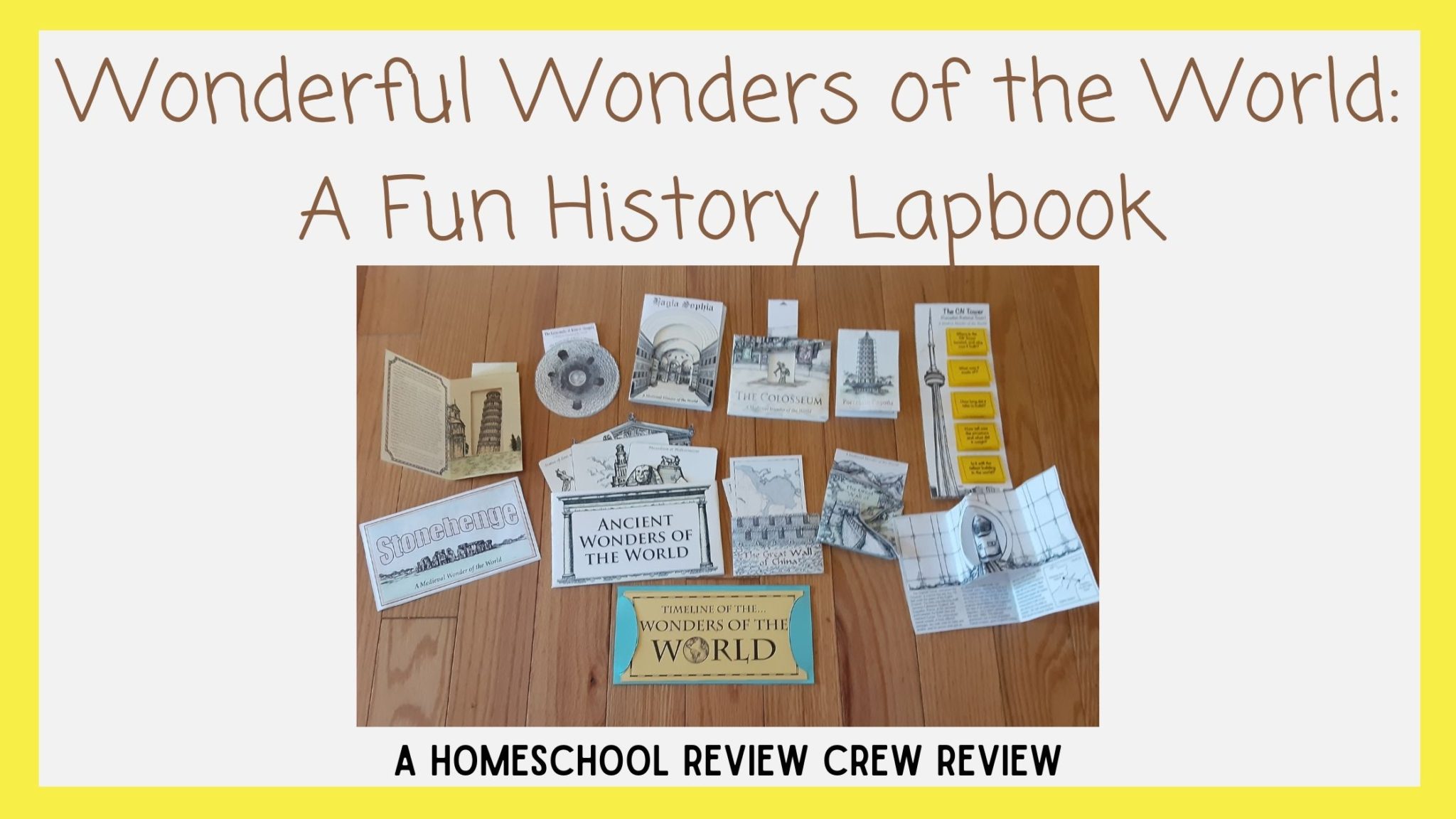 Read more about the article Wonderful Wonders of the World: A Fun History Lapbook
