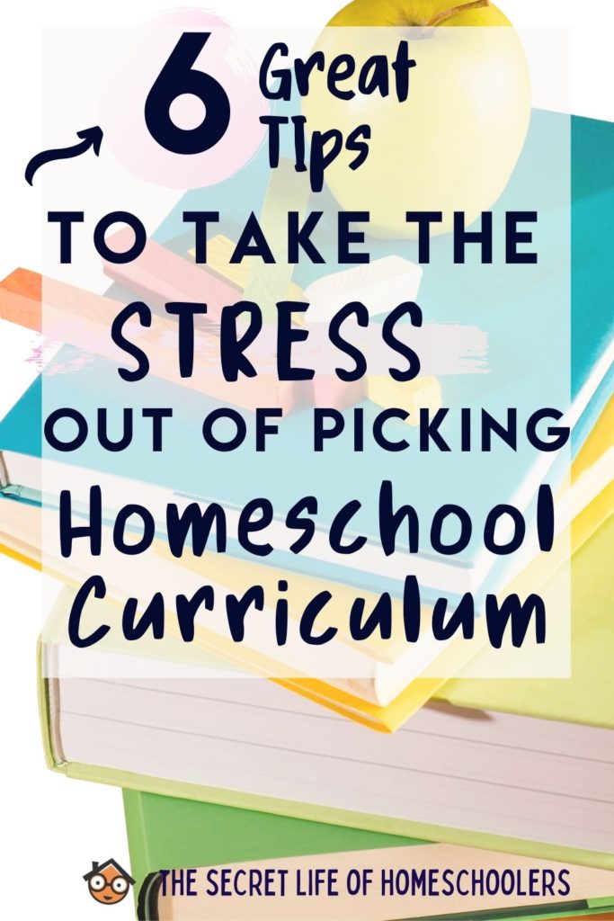 tips to picking homeschool curriculum