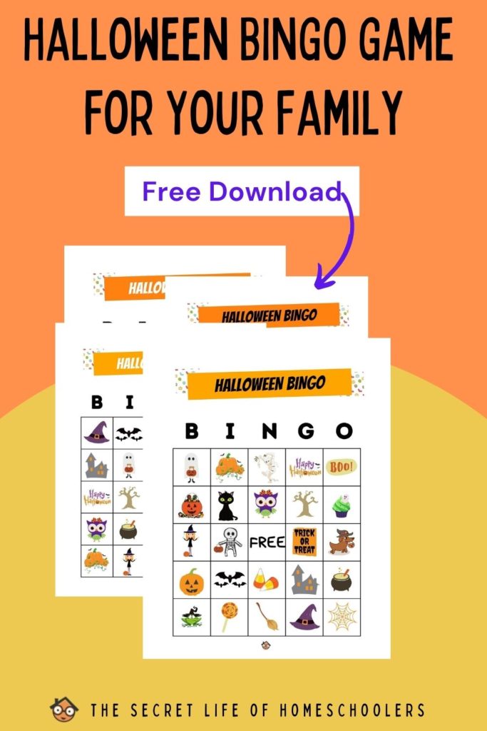 Halloween BINGO game for your family