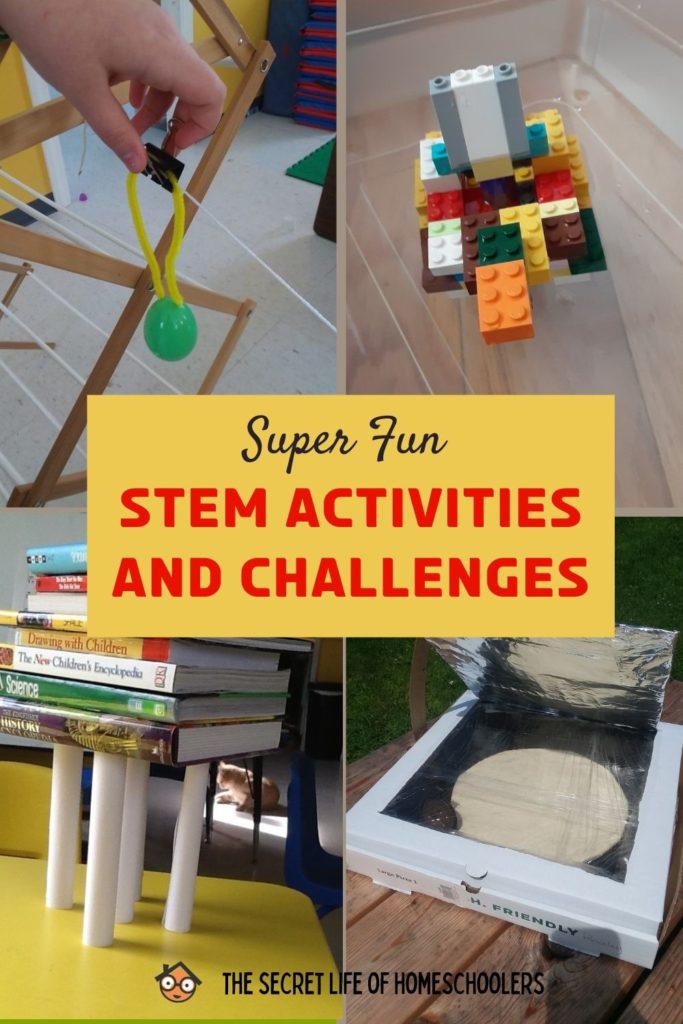 STEM Activities and challenge collage