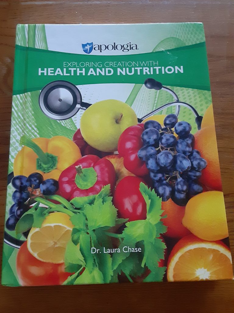10th grade homeschool curriculum for health. Textbook of Apologia Health and Nutrition