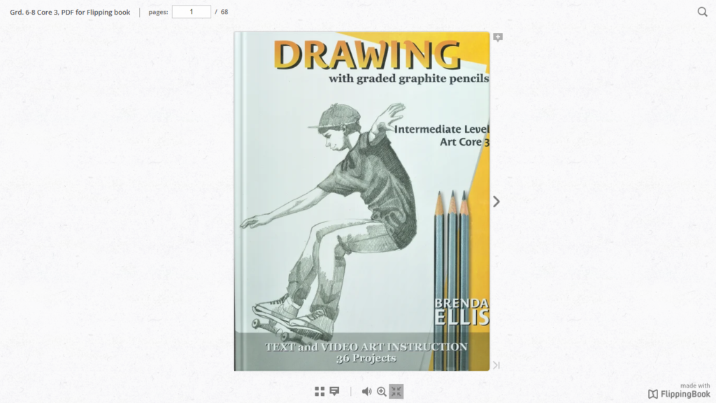 cover of drawing program perfect for 8th grade curriculum