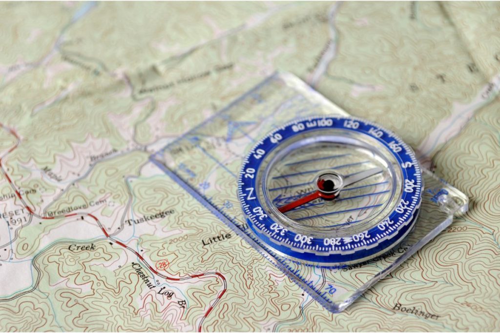 map and compass for orienteering counts as a homeschool day