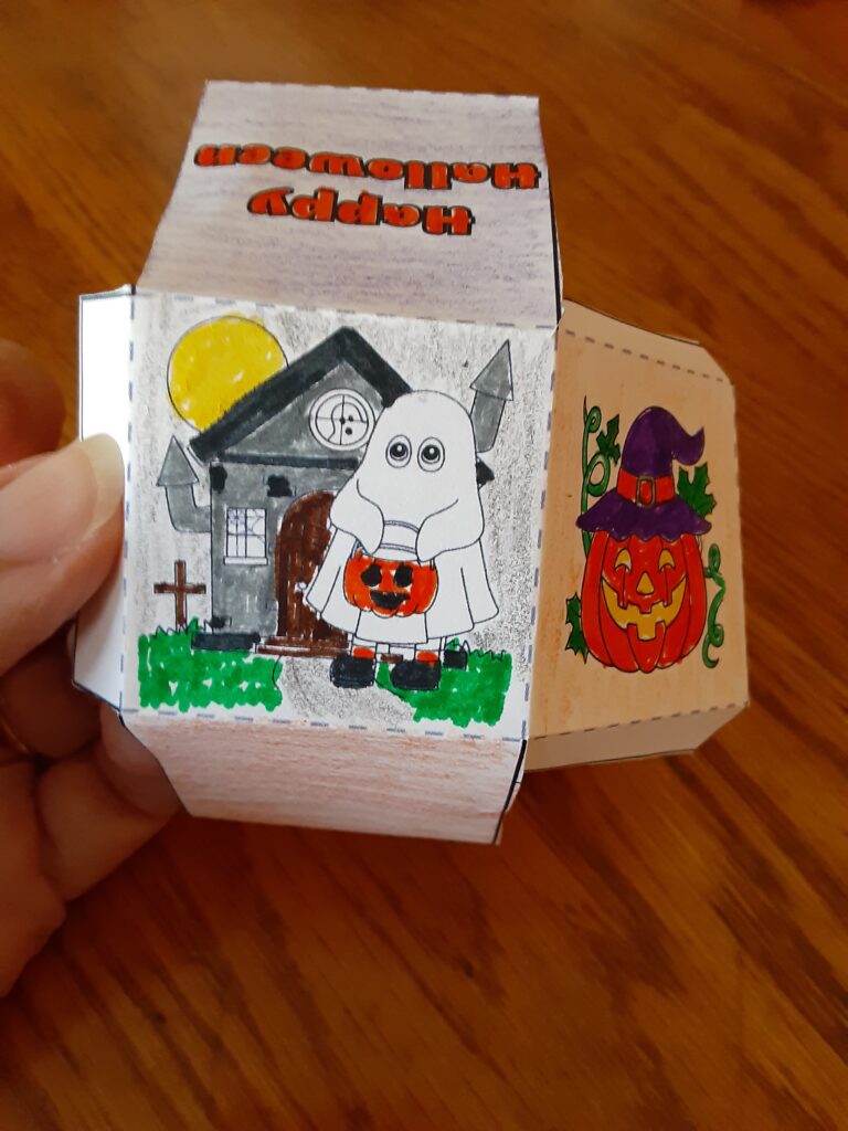DIY paper boxes, Halloween theme