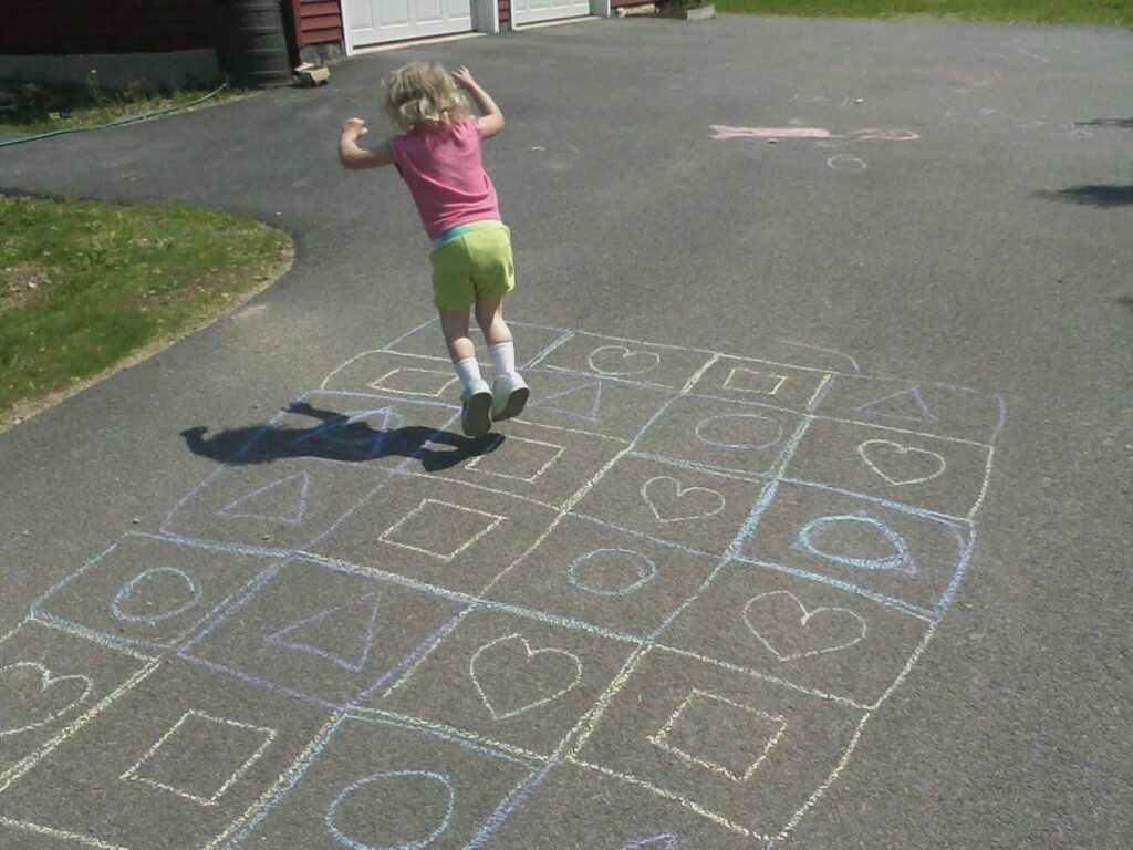 outdoor learning game for preschool 