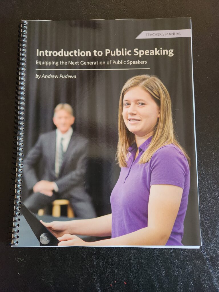 public speaking student binder
