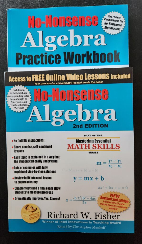 Algebra 1 workbooks for 9th grade math curriculum