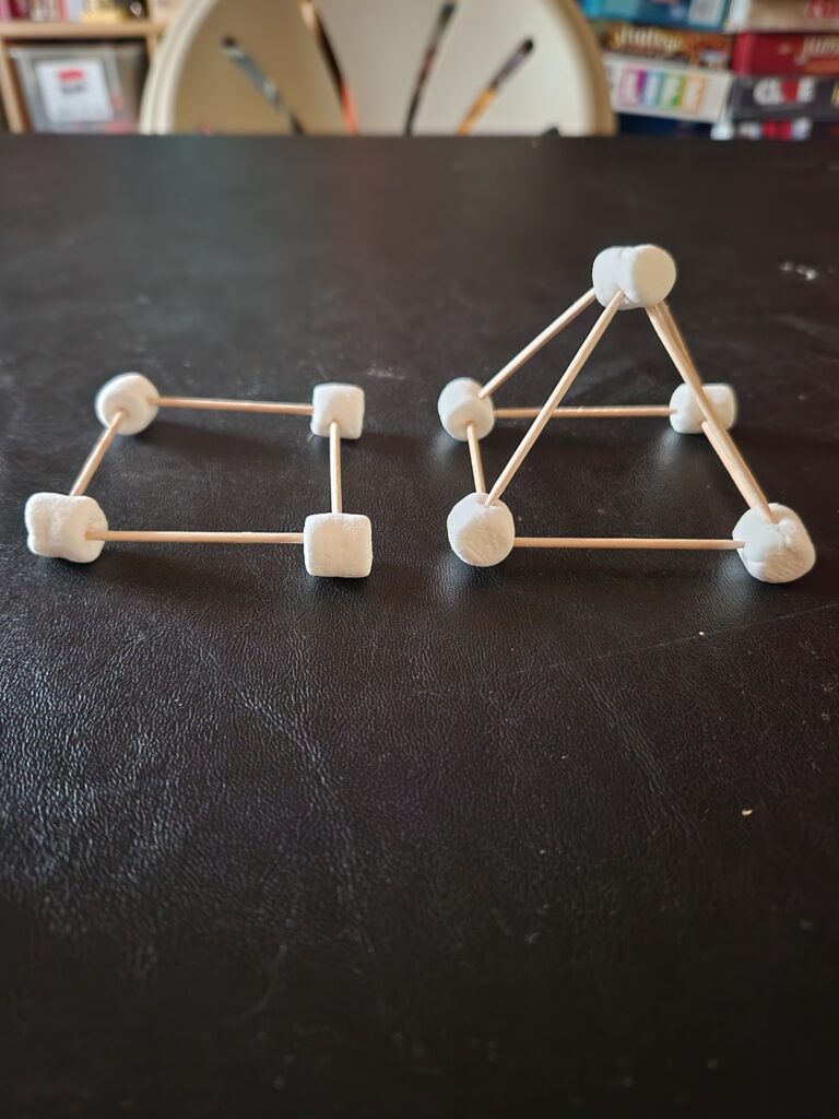 2-D and 3-D Toothpick STEM activity