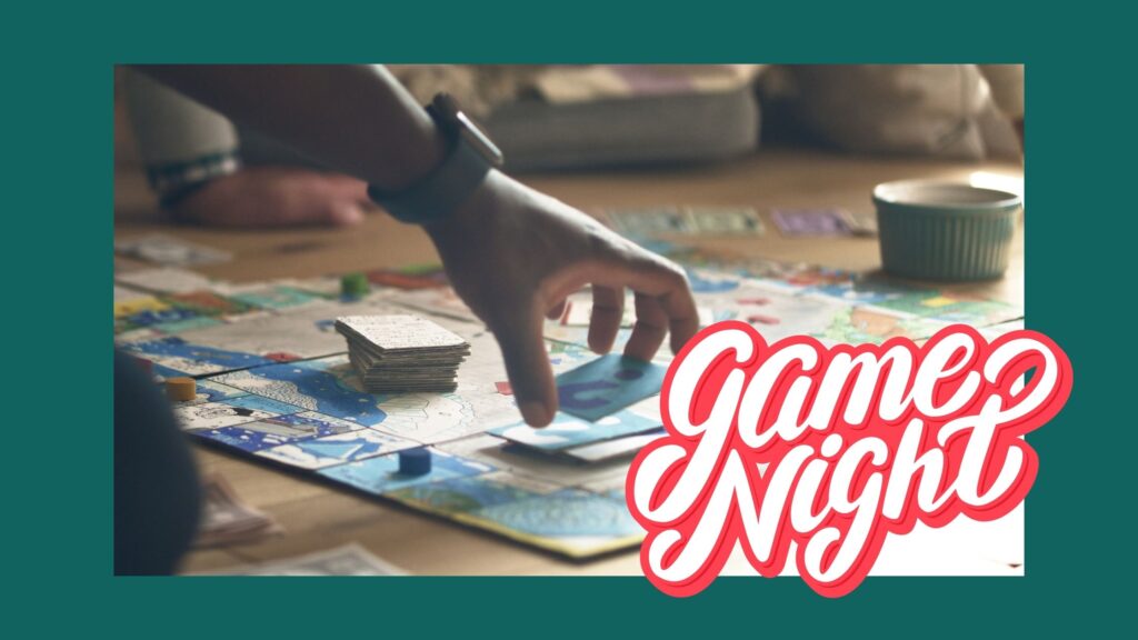 Board game for family game night with teens