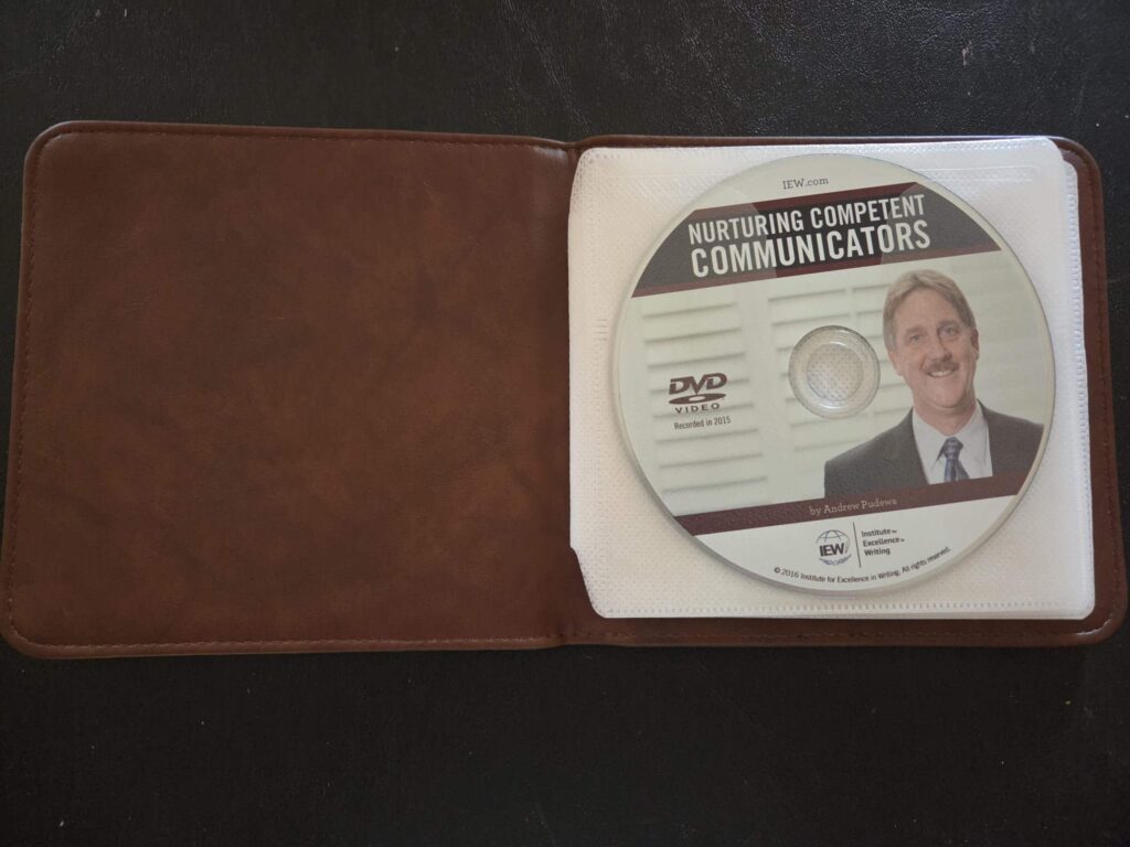 Showing inside the DVD inside the case for explaining why memorization is important and especially with poetry