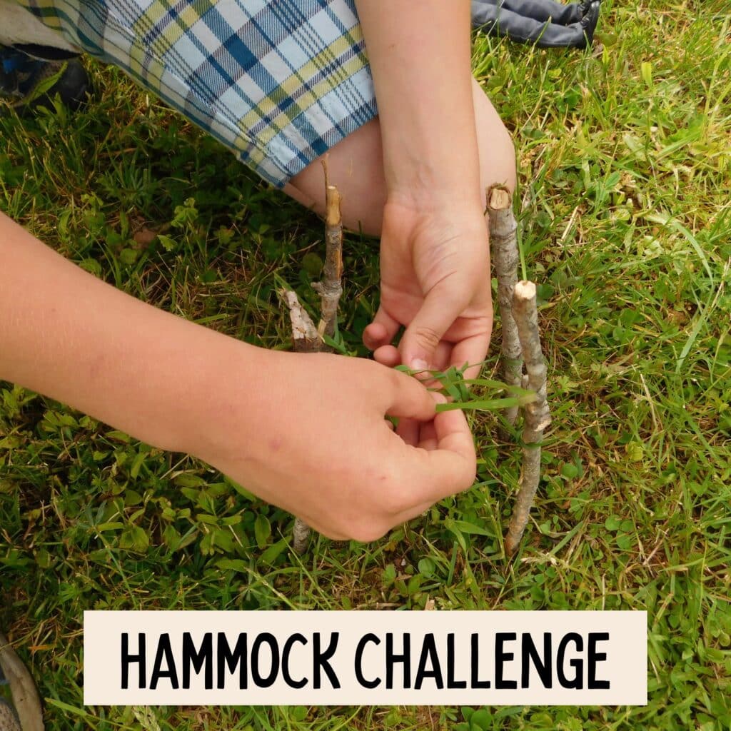 Hammock STEM challenge perfect for spring